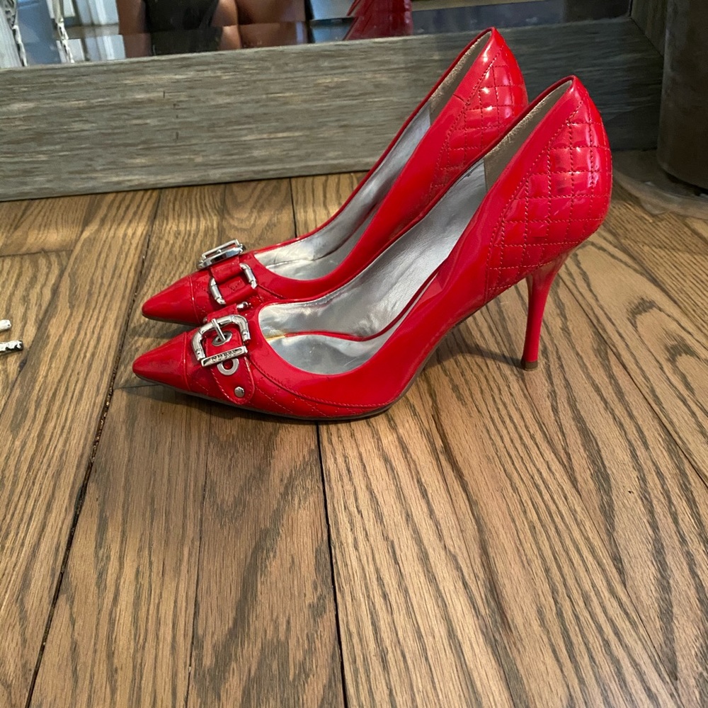 Red Guess Heels